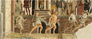 April - time for racing naked prostitutes in renaissance Ferrara.